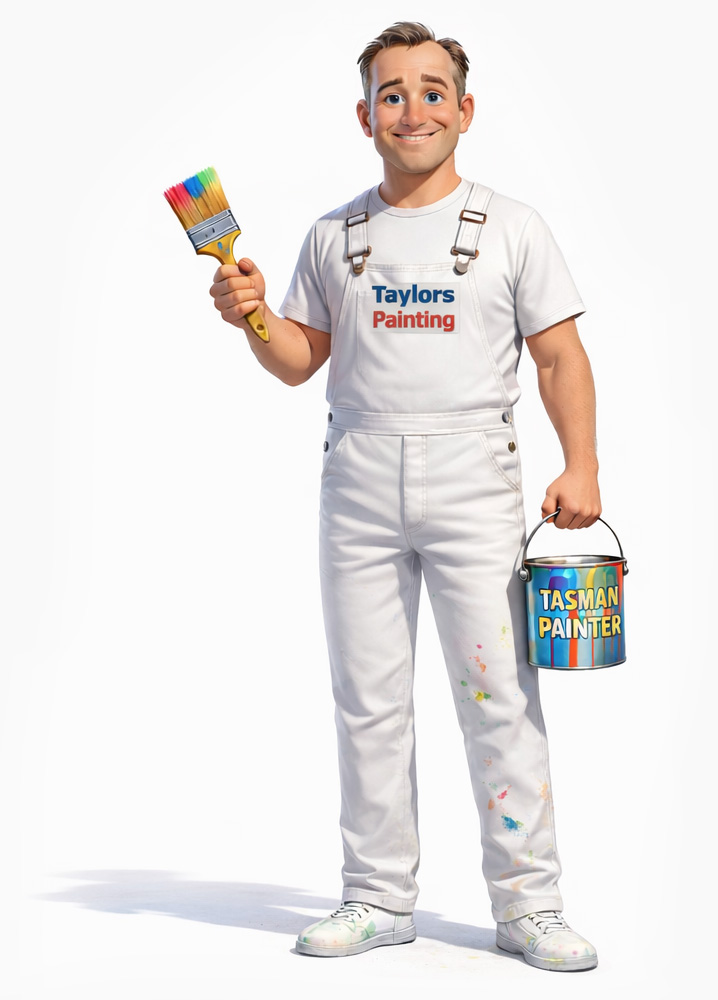 Nick from Taylors House Painting on the job in Southeast Tasmania